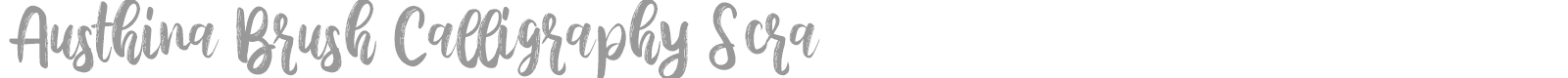 Austhina Brush Calligraphy Scratch font preview